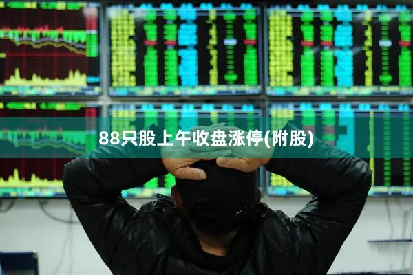 88只股上午收盘涨停(附股)