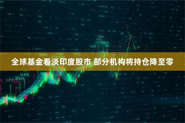 全球基金看淡印度股市 部分机构将持仓降至零